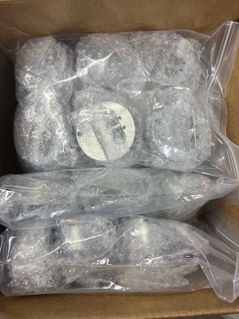 SL-AL-PL-30CT Aluminum Puck Locks 30 Count Case ( Locks Only, Spinners and covers sold separately ) Spinners are required for locks.