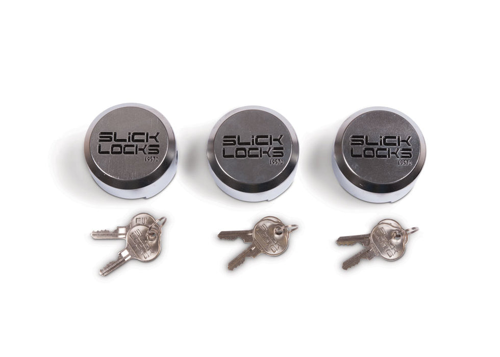 SL-AL-PL 3KA  Replacement Aluminum Puck Lock - 3 Pack ( Locks Only, Spinners and covers sold separately ) Spinners are required for locks.